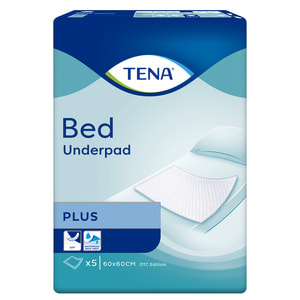 Пеленки гигиенические впитывающие TENA BED Plus (Тена Бед Плюс) размер 60 см х 60 см 5 шт