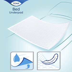 Пеленки гигиенические впитывающие TENA BED Plus (Тена Бед Плюс) размер 60 см х 60 см 5 шт