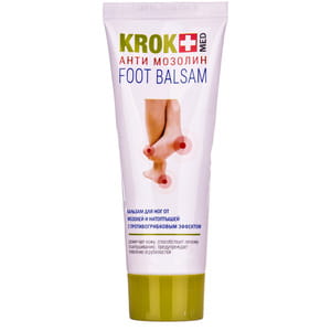 Бальзам для ніг Крок Мед Анти Мозолиін від мозолів і натоптишів з протигрибковим ефектом 75 мл