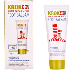 Бальзам для ніг Крок Мед Анти Запах антиперспірант з протигрибковим ефектом 75 мл