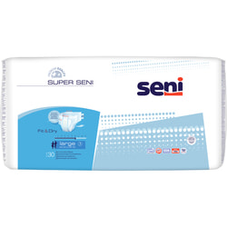 Подгузники для взрослых Seni (Сени) Super Large (Супер Ладж) размер L/3 30 шт