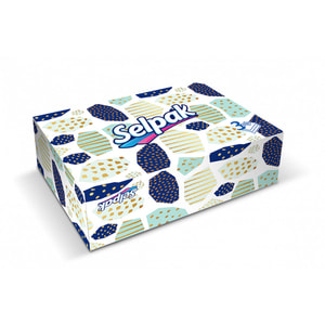 Салфетки гигиенические SELPAK (Селпак) в коробке Мини Микс 70 шт