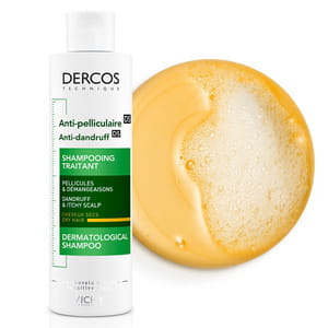 Шампунь для волос VICHY (Виши) Деркос против перхоти усиленого действия для сухих волос и раздраженной кожи головы 200 мл