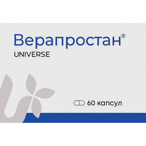 Верапростан капсули для нормалізації роботи простати 6 блістерів по 10 шт