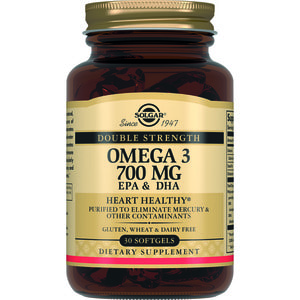 Омега-3 подвійний ЕПК, ДГК SOLGAR (Солгар) капсули по 700 мг флакон 30 шт