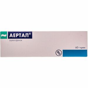 Аэртал крем 15мг/мг туба 60г