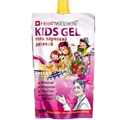 Гель пищевой  с комплексом витаминов и минералов для детей  Healthyclopedia Kids Gel 120 мл