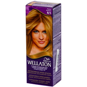 Крем-краска для волос WELLATON (Веллатон) тон 8/1 Ракушка