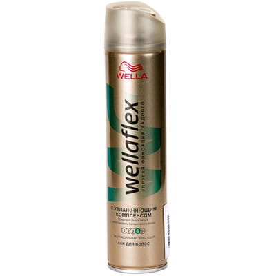 Лак для волос WELLAFLEX (Веллафлекс) с увлажняющим комплексом экстрасильной фиксации 250 мл