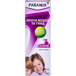 Спрей для волос Параникс противопедикулёзный (от вшей и гнид) флакон 100 мл