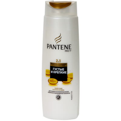 Шампунь для волос PANTENE ( Пантин) Густые и крепкие 2 в 1 250 мл