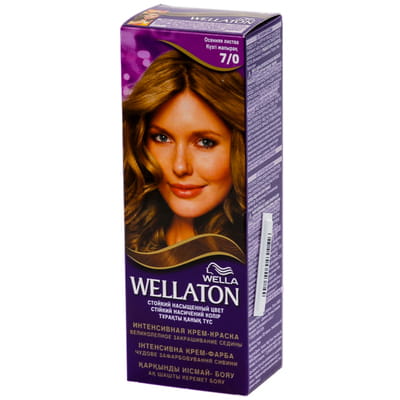 Крем-краска для волос WELLATON (Веллатон) тон 7/0 Осенняя листва