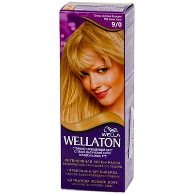 Крем-краска для волос WELLATON (Веллатон) тон 9/0 Светлый блондин