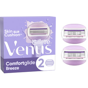 Картриджи сменные для бритья GILLETTE (Жиллет) Venus (Венус) Breeze с гелевой полоской 2 шт