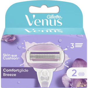 Картриджи сменные для бритья GILLETTE (Жиллет) Venus (Венус) Breeze с гелевой полоской 2 шт
