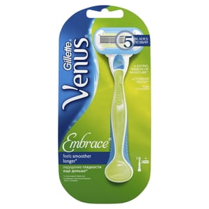 Бритва GILLETTE (Жиллет) VENUS (Венус) Embrace с двумя сменными кассетами