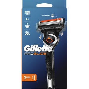 Бритва GILLETTE Fusion (Жиллет Фьюжин) ProGlide (Проглайд) с двумя сменными кассетами