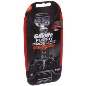Бритва GILLETTE Fusion (Жиллет Фьюжин) ProGlide Power (Проглайд пауэр) с одной сменной кассетой