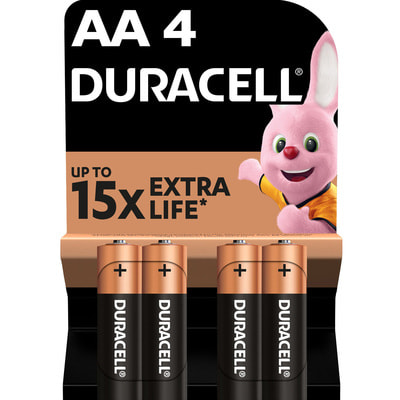 Батарейки DURACELL (Дюрасель) Basic (Базик) AA алкалиновые 1,5V LR6 4 шт