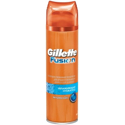 Гель для бритья GILLETTE Fusion (Жиллет Фьюжин) Hydrating увлажняющий 200 мл