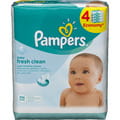 Салфетки влажные детские PAMPERS (Памперс) Baby Fresh Clean (Бэби фреш) 4 упаковки по 64 шт