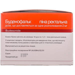 Буденофальк пена ректал. 2мг/доза баллон №1
