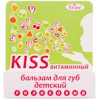 Бальзам для губ детский ENJEE KISS (Энжи) Витаминный поцелуй 6 мл