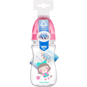 Бутылочка антиколиковая для кормления CANPOL (Канпол) 35/206 Easy Start с широким горлышком Цветные зверята 240 мл