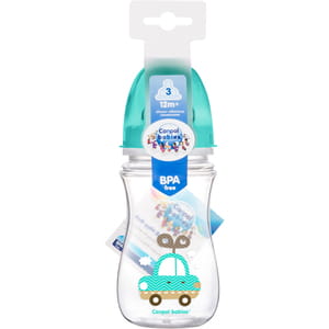 Бутылочка антиколиковая для кормления CANPOL (Канпол) 35/206 Easy Start с широким горлышком Цветные зверята 240 мл