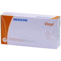 Перчатки виниловые многоцелевые припудренные нестерильные Medicom (Медиком) размер S 1 пара