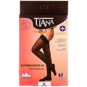 Чулки антиварикозные TIANA 828 (Тиана) 8-11 мм рт ст 40 den размер 2 черные