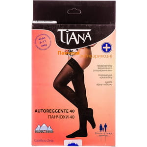 Чулки антиварикозные TIANA 828 (Тиана) 8-11 мм рт ст 40 den размер 3 черные