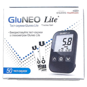 Тест полоски для глюкометра GluNeo Lite (ГлюНео Лайт) 50 шт