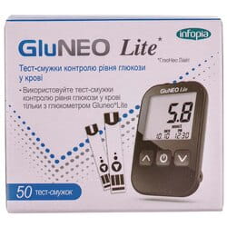 Тест смужки для глюкометра GluNeo Lite (ГлюНео Лайт) 50 шт