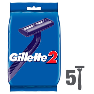 Бритва GILLETTE 2 (Жіллет 2) одноразова 5 шт