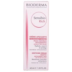 Крем для лица BIODERMA (Биодерма) Сансибио Рич очищающий насыщенный для сухой и очень сухой кожи 40 мл