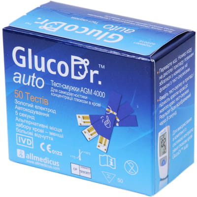 Тест-полоски к глюкометру GlucoDr auto AGM 4000 50 шт