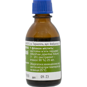 Мяты перечной настойка фл. 25мл