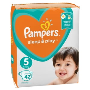 Підгузки для дітей PAMPERS Sleep & Play (Памперс Сліп енд Плей) Junior (Юніор) 5 від 11 до 18 кг 42 шт