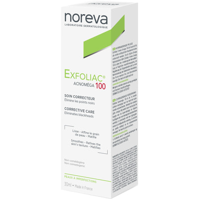 Крем для обличчя NOREVA (Норева) Exfoliac (Ексфоліак) QB Акномега для жирної, проблемної шкіри схильної до акне 30 мл