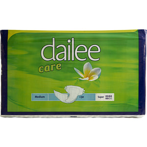 Подгузники для взрослых DAILEE Care (Дайли Забота) Super Medium (Cупер Медиум) размер М/2 30 шт