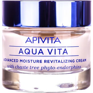 Крем для лица APIVITA (Апивита) AQUA VITA для интенсивного увлажнения и оздоровления кожи с фито-эндорфинами для очень сухой кожи 50 мл