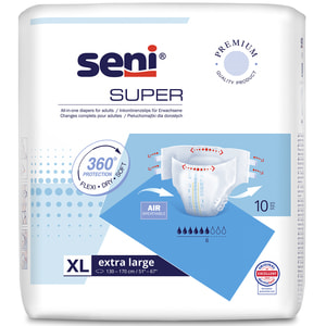 Подгузники для взрослых Seni (Сени) Super Extra Large  (Супер экстра Ладж) размер XL/4 10 шт