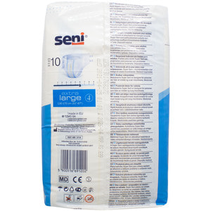 Подгузники для взрослых Seni (Сени) Super Extra Large  (Супер экстра Ладж) размер XL/4 10 шт