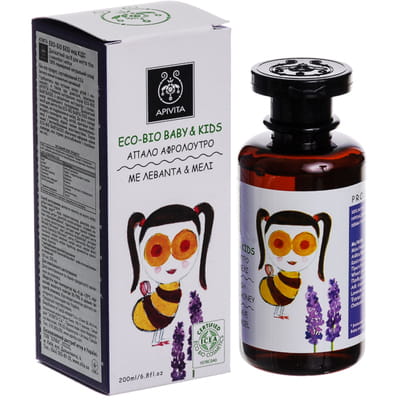Средство для мытья тела детское APIVITA (Апивита) ЭКО-БИО БЕБИ КИДС с лавандой и мёдом 200мл