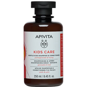 Шампунь-кондиціонер дитячий APIVITA (Апівіта) КІДС з гранатом та медом 250 мл