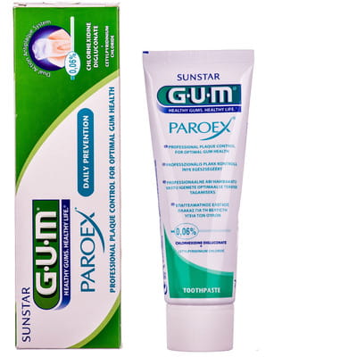 Зубна паста GUM (Гам) Paroex 0,06% хлоргексидина + СРС 75 мл