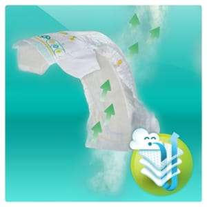 Підгузки для дітей PAMPERS Active Baby-Dry (Памперс Актив Бебі-драй) 4+ від 9 до 16 кг 45 шт