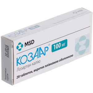 Козаар табл. п/о 100мг №28