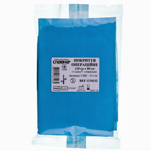 Покрытие операционное стерильное Славна материал смс размер 120см x 80см 1 шт